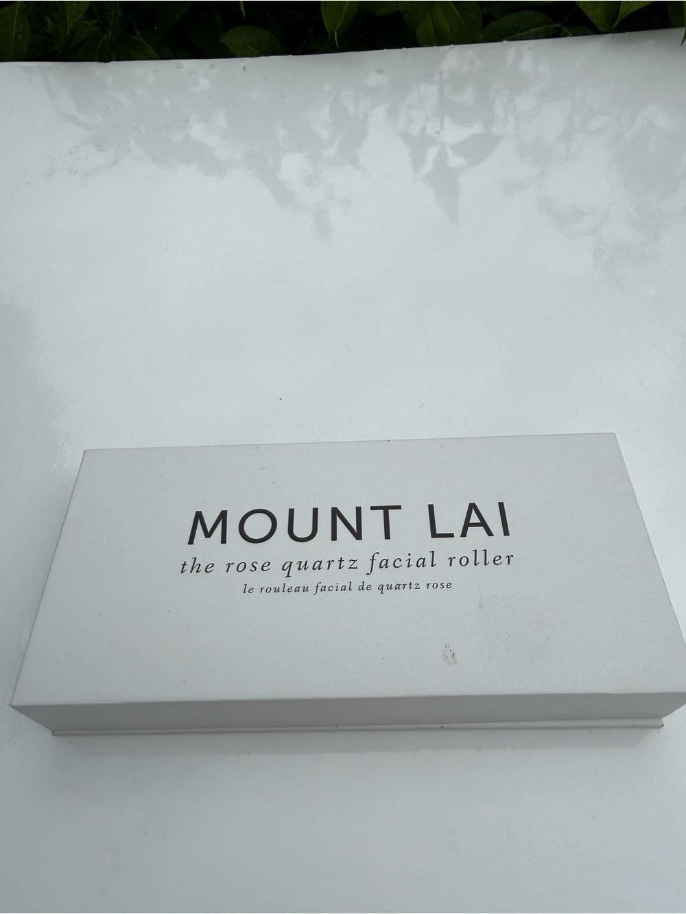 MOUNT LAI Rose Quartz Facial Roller - White Box